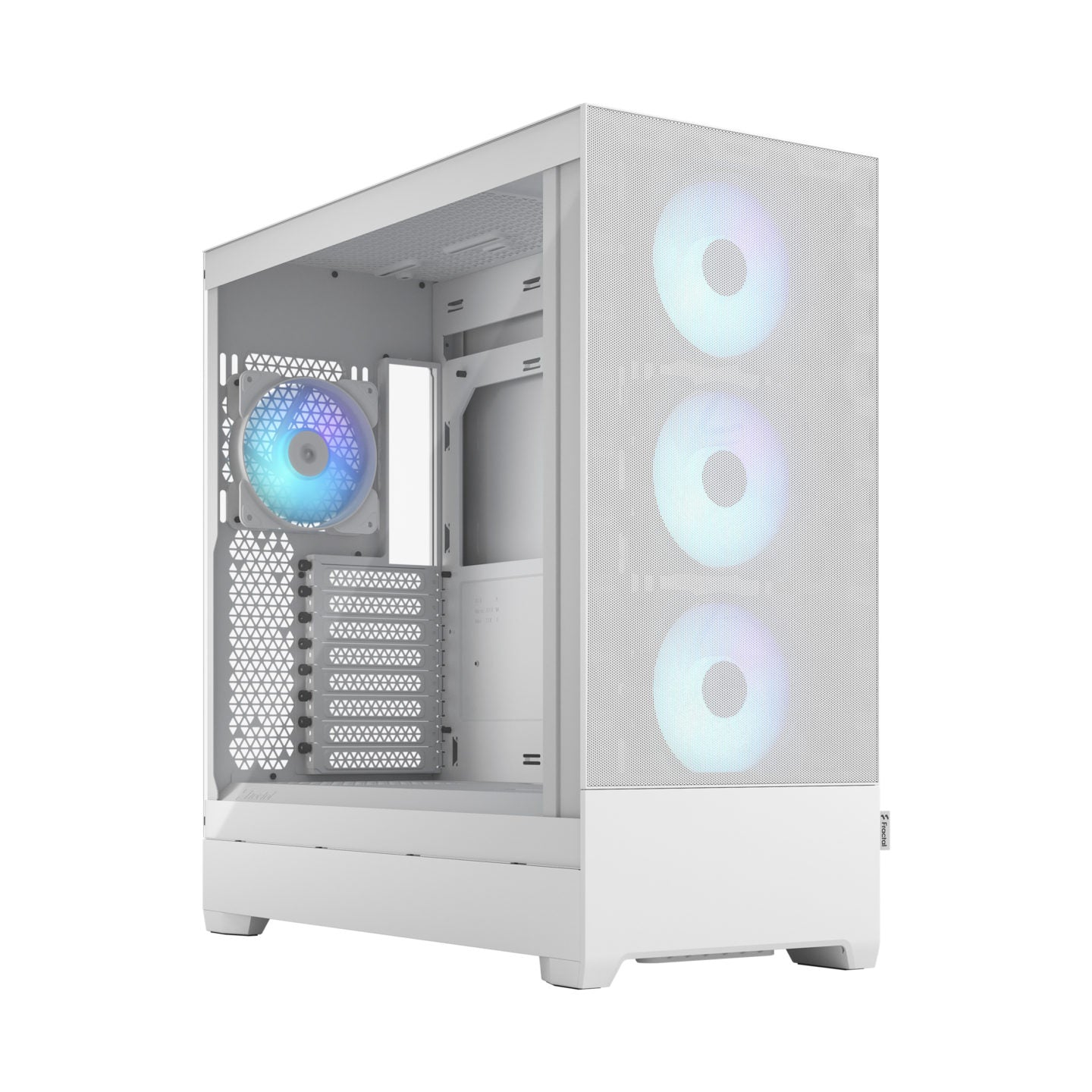 Fractal Design Pop XL Air RGB White Tempered Glass Clear Tint E-ATX Computer Case - (FD-C-POR1X-01)-Cabinet-Fractal-computerspace