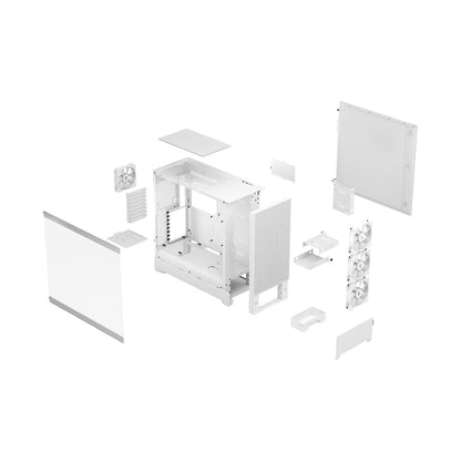 Fractal Design Pop XL Air RGB White Tempered Glass Clear Tint E-ATX Computer Case - (FD-C-POR1X-01)-Cabinet-Fractal-computerspace