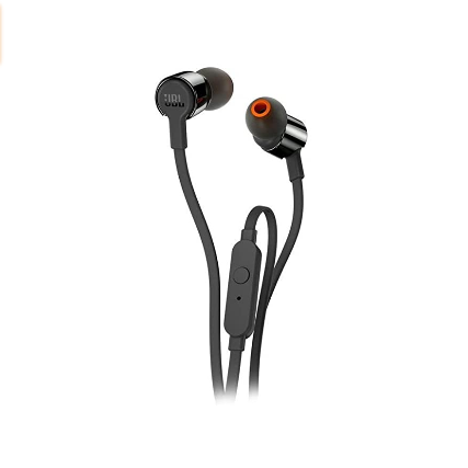 JBL T210 Pure Bass Premium Aluminum Build in-Ear Headphones with Mic