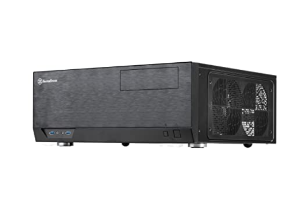 SilverStone Technology Grandia Series Aluminum HTPC Computer Case for ATX/SSI-CEB - Black (GD09B)