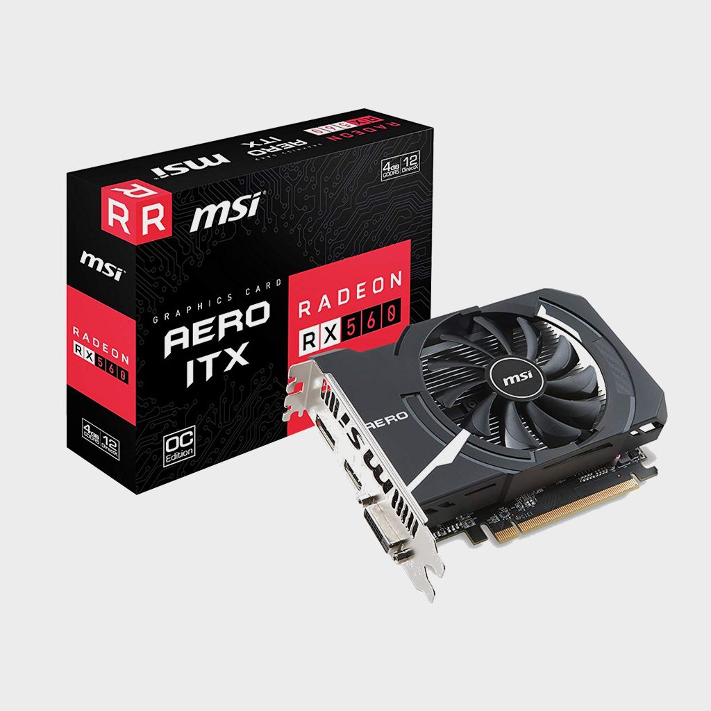 MSI AMD Radeon RX 560 AERO ITX 4G OC Graphics Card