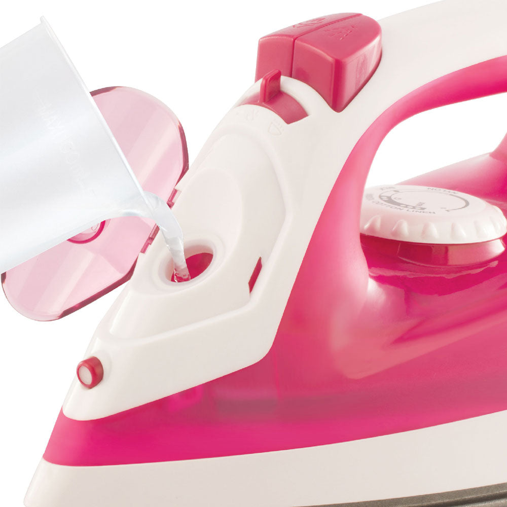 Eveready SI1210 Steam Iron (White and Pink)