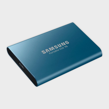 SAMSUNG - T5 500GB PORTABLE SSD (BLUE)