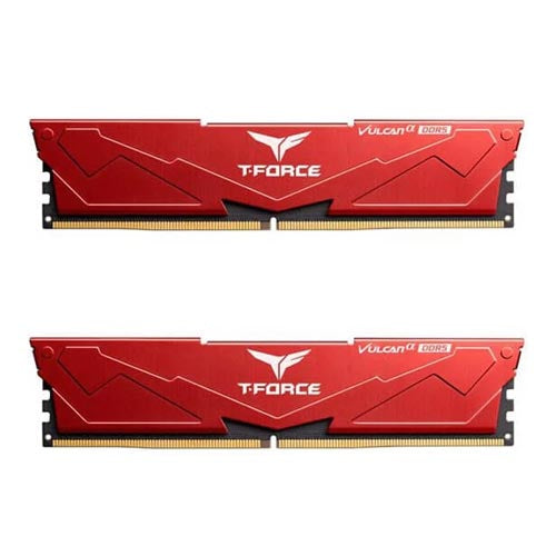 TeamGroup T-Force Vulcan Alpha 32GB (16GBx2) DDR5 6000MHz (Red) Memory - FLARD532G6000HC38ADC01