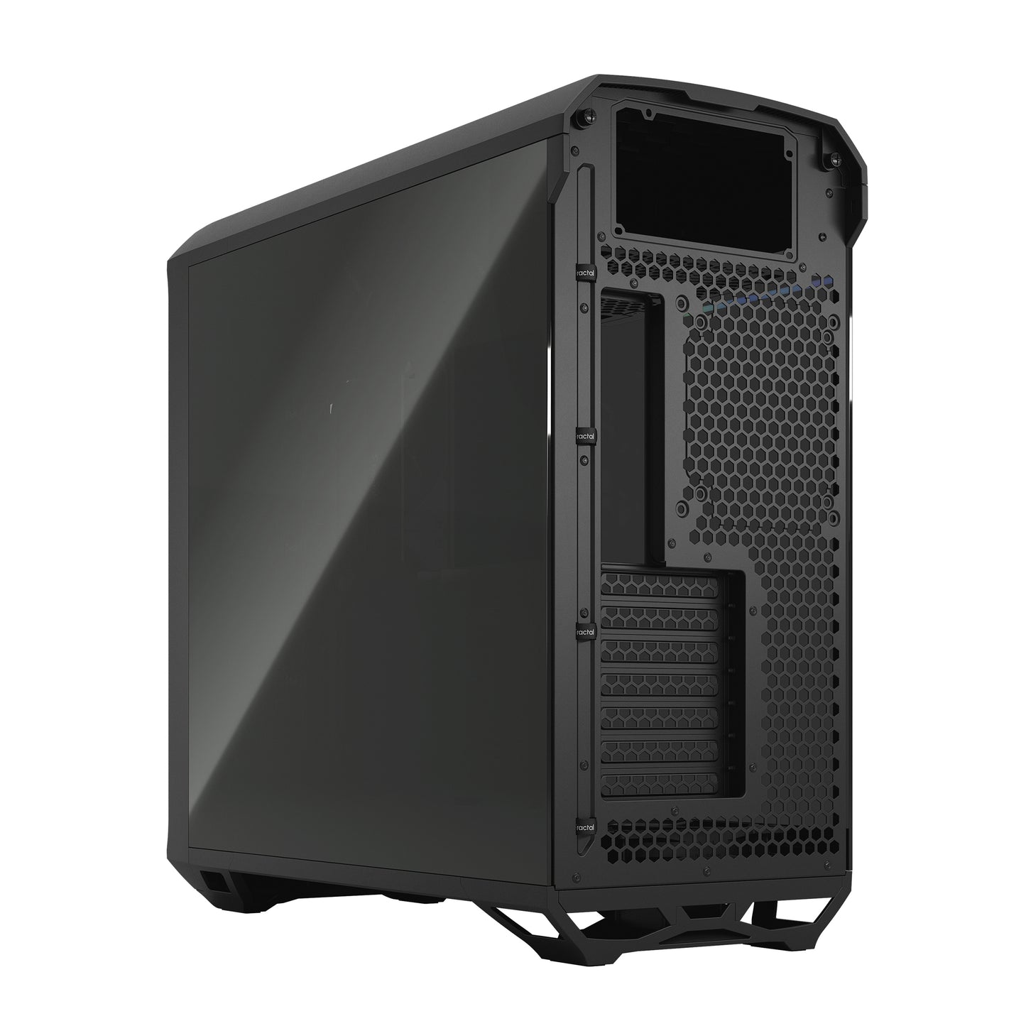 Fractal Torrent Black TG ( Transparent Glass ) Dark Tint Cabinet