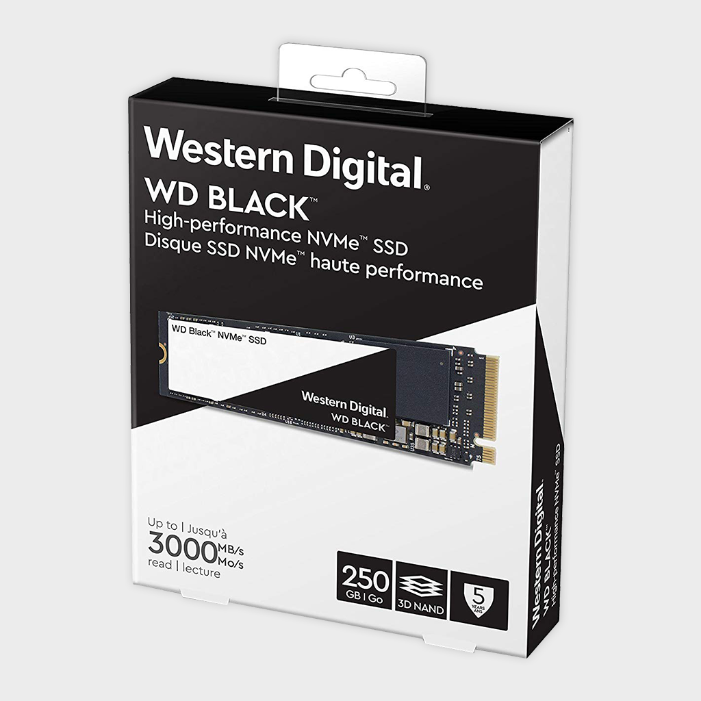 WD Black 250GB High-Performance NVMe PCIe Gen3 (WDS250G2X0C)