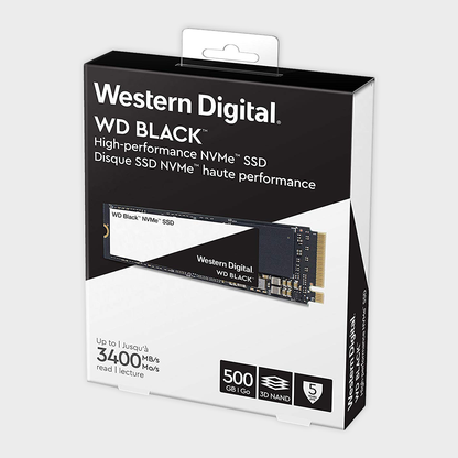 WD Black 500GB High-Performance NVMe PCIe Gen3 (WDS500G2X0C)