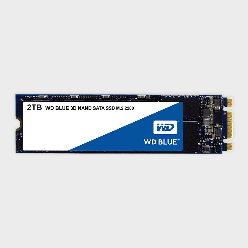 WD Blue 2TB 3D TLC NAND SATA SSD 正常100% WD---BLUE-3D-NAND-2TB-PC-SSD-