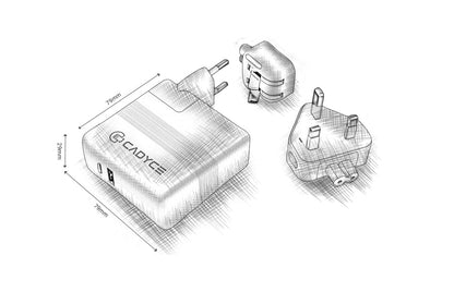 Cadyce Macbook type-C power adapters 65W