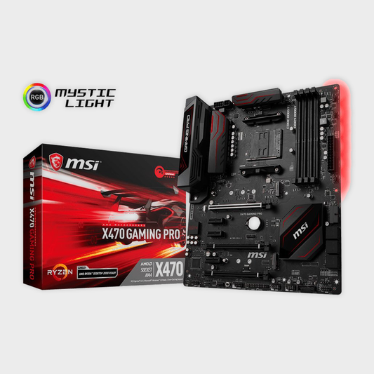 MSI X470 Gaming PRO Motherboard for Ryzen Processor with RGB Lighiting