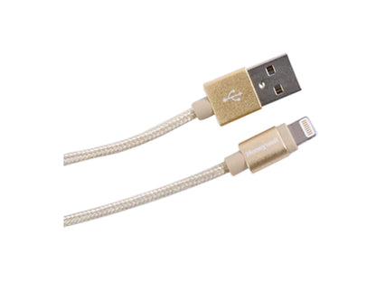 Honeywell Apple Lightning Sync & Charge Cable 1.2 Mtr (Braided) Gold