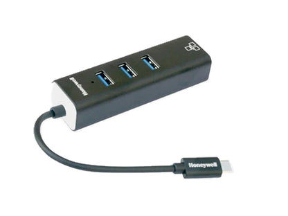 Honeywell Type C to USB 3.0 Adapter with Gigabit Ethernet (Black)