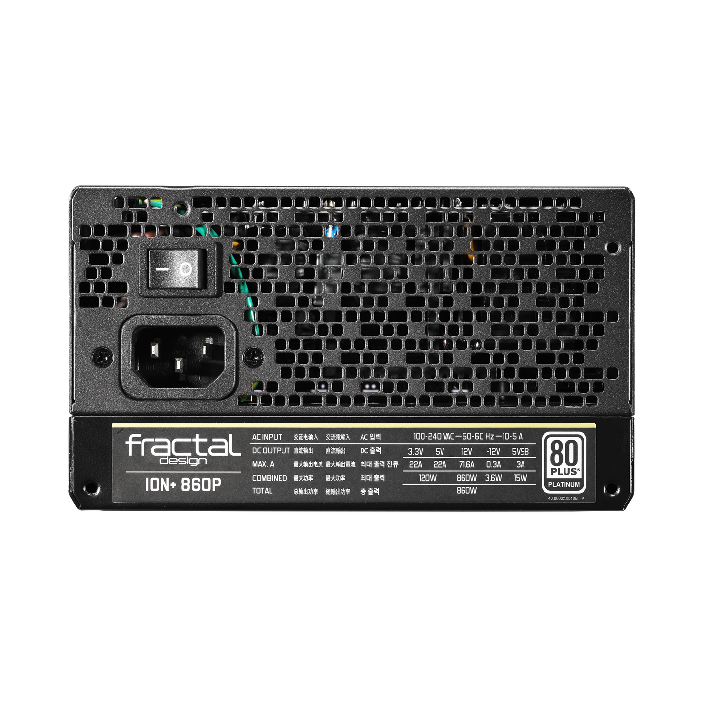Fractal Design ION+ 860P 860W Platinum Fully Modular PSU-Power Supply-Fractal-computerspace