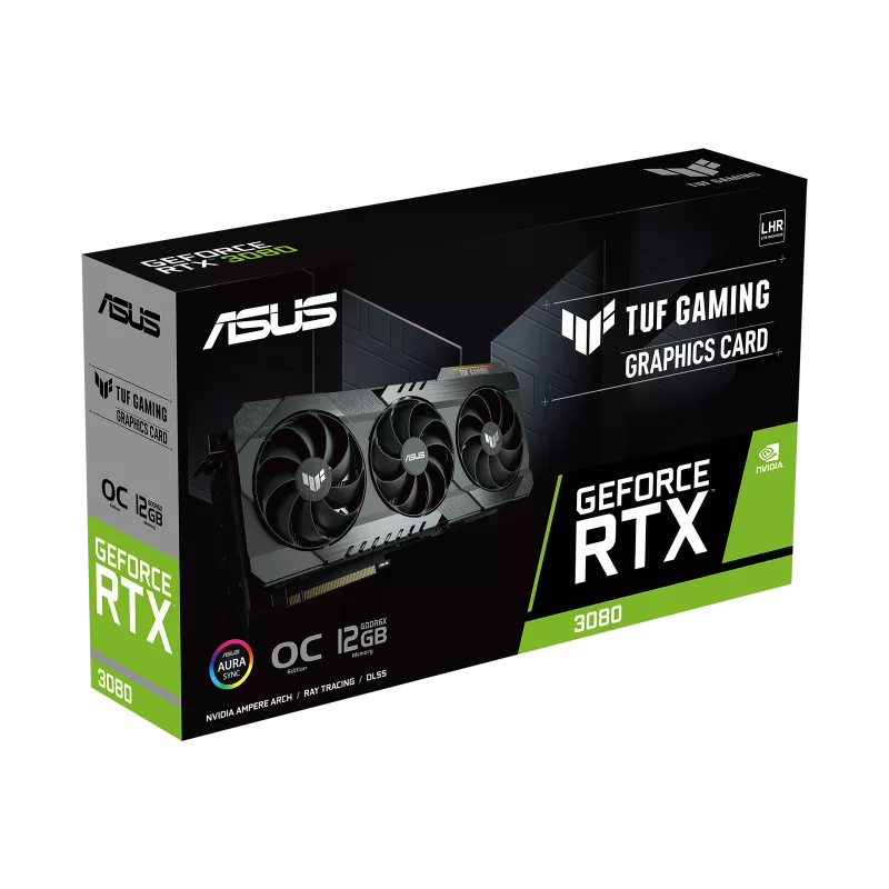 Asus TUF Gaming GeForce RTX 3080 OC Edition 12GB GDDR6X with LHR Graphics Card-GRAPHICS CARD-ASUS-computerspace