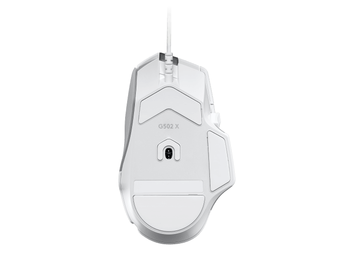 Logitech G502 X Wired Gaming Mouse - LIGHTFORCE hybrid optical-mechanical  primary switches, HERO 25K gaming sensor, compatible with PC -  macOS/Windows - White 