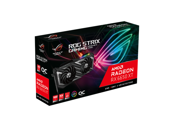 ASUS ROG Strix Radeon RX 6650 XT OC Edition 8GB GDDR6 Graphics Card