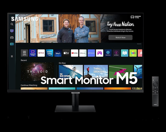 Samsung 81.3 cm (32") M5 FHD Smart Monitor with Smart TV Experience (Black)-SAMSUNG-computerspace