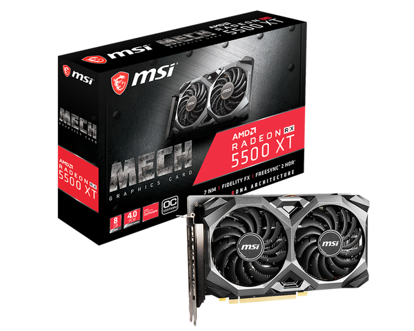 MSI Radeon RX 5500 XT MECH 8G OC Graphics Card