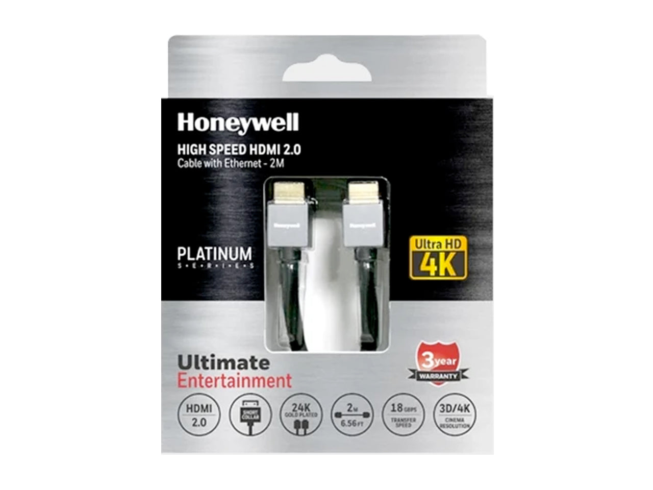 Honeywell Short Collar HDMI 2.0 2Mtr with Ethernet