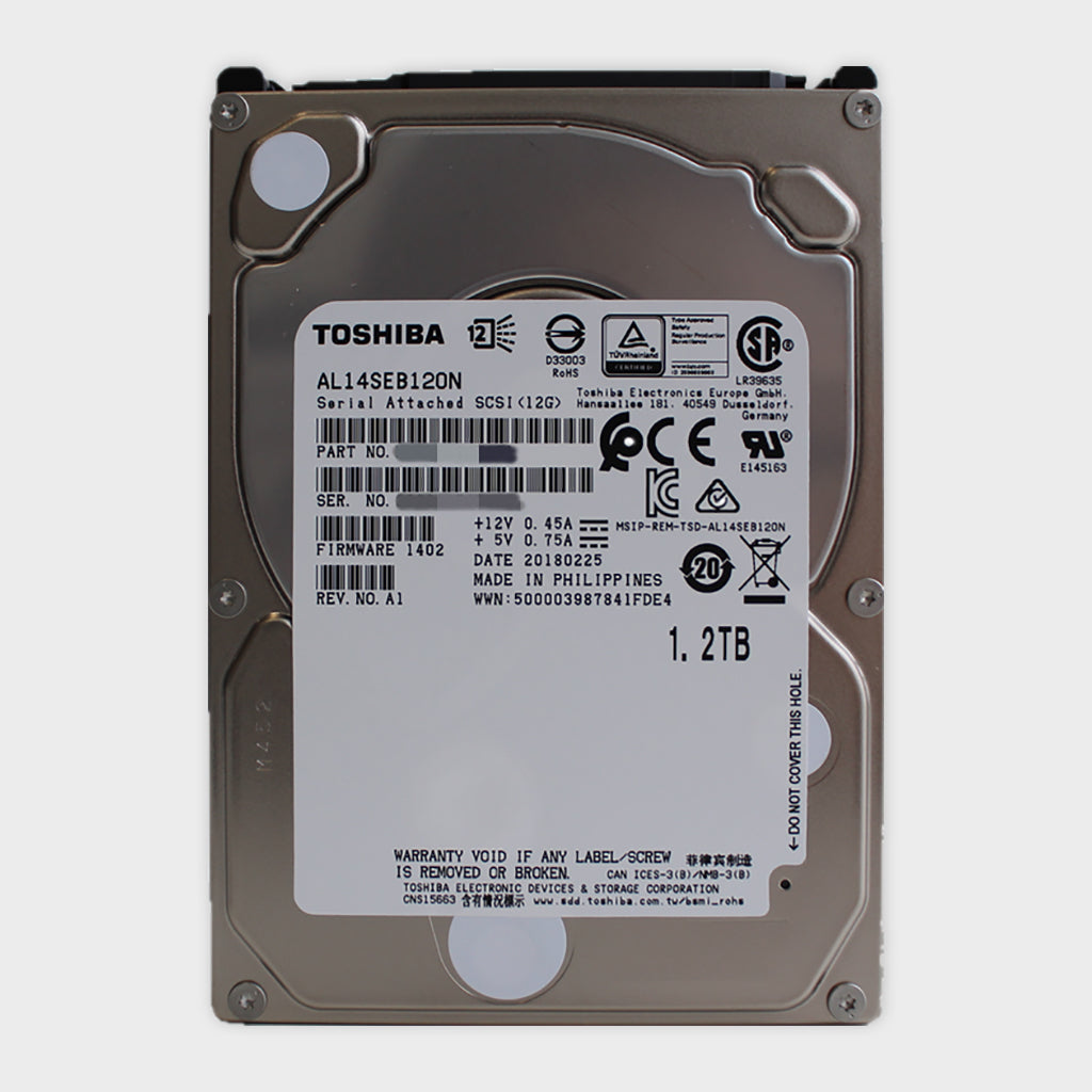 Toshiba AL14SEB120N 1.2TB 10K SAS 2.5" 12Gb/s 512N 128MB HDD