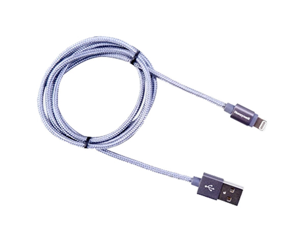 Honeywell Apple Lightning Sync & Charge Cable 1.2 Mtr (Braided) Grey