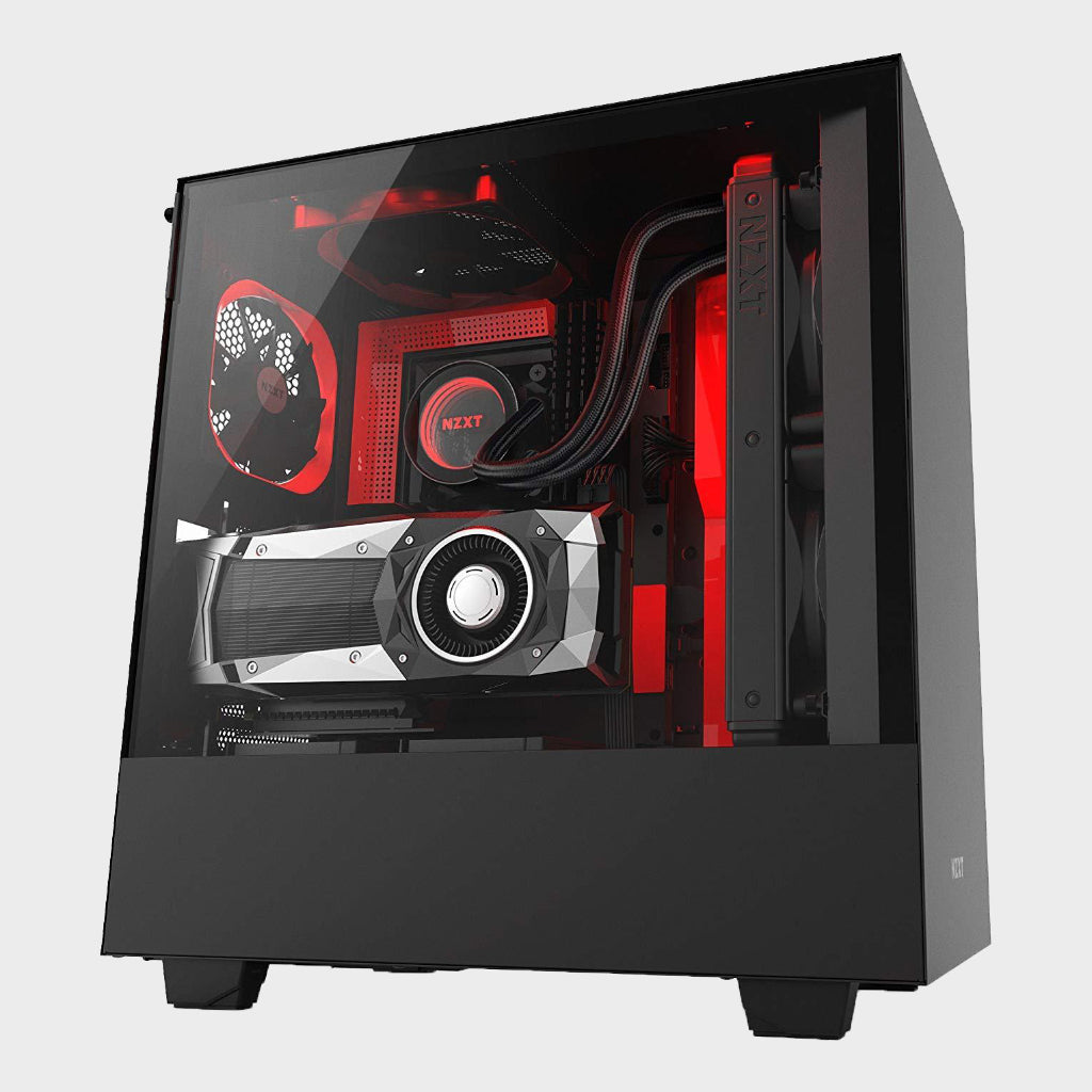 NZXT H500i ATX Computer Case (Black and Red)