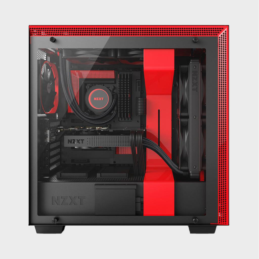 NZXT H700 (E-ATX) MID TOWER CABINET (Black/Red)