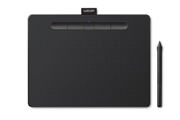 Wacom Intuos Bluetooth CTL-4100WL/K0-CX Digital Graphics Pen Tablet for Drawing (Black) Battery Free Pen with 4096 Pressure | Compatible with Windows, Mac & Android
