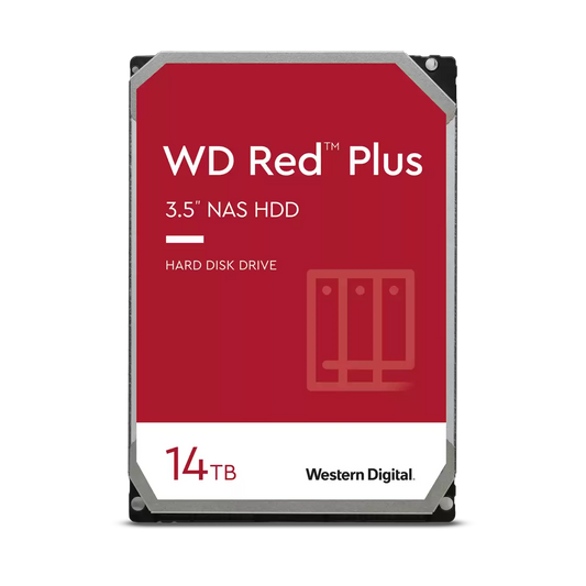 WD Red Plus 14 TB NAS Hard Drive 3.5 WD140EFGX