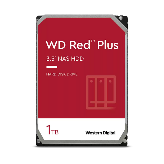 WD Red Plus 1 TB NAS Hard Drive 3.5 WD10EFRX